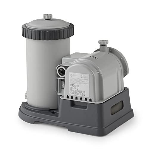 INTEX C2500 Krystal Clear Cartridge Filter Pump for Above Ground Pools: 2500 GPH Pump Flow Rate – Improved Circulation and Filtration – Easy Installation – Improved Water Clarity – Easy-to-Clean
