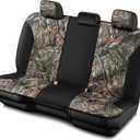 Mossy Oak Low Back Camo Full Size Bench Seat Covers, Universial Fit, Fit Most Rear Seats - Made with Premium Rip-Stop Oxford Fabric - Official Licensed Product
