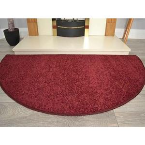 RSM RUGS Half Moon Semi Circle Floor Rugs Rug Carpet Mat Cheap (Burgundy)