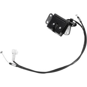 X AUTOHAUX Replacement Rear Liftgate Door Lock Actuator with Cable for Toyota 4Runner 1996-2002 Tailgate Latch Assembly No.6935035020 Black Silver Tone