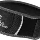 MUELLER Sports Medicine Hg80 Premium Tennis Elbow Support Strap, Elbow Pain Relief Brace For Men and Women, Black, (Small/Medium)