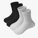 4 Pairs Unisex Kids Boys Girls Socks Boys Dress Socks Crew Seamless School Sock for Girls