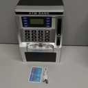 ATM Piggy Bank for Kids, ATM Machine for Real Money with Debit Card, Bill Feeder, Coin Recognition, Balance Calculator, Electronic Savings Safe Box, Gifts for Teen Boys Girls (Black)