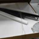 31.5"X55" Bathtub Glass Shower Door Panel Frameless Black