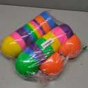 Easter Eggs Decorations Plastic Large: 7 Inch 12 Pack Jumbo Fillable Colorful Bright Easter Egg Hunt Empty Bulk Assortment