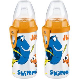 NUK Finding Dory Active Cup 10oz, 2 Count (Pack of 1) BPA Free, Spill Proof Sippy Cup