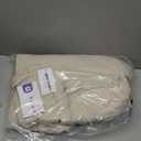 Prite Quilted Tote Bag for Women, Lightweight Puffer Tote with Zipper, Travel Work Nurse Gym Bag(Beige)