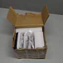 WLLEYAY 4 Pack Heavy Duty Metal Christmas Stocking Holders for Mantle, Non-Slip Fireplace Stocking Hooks Xmas Holiday Party Decorations for Counter Tables Window Fireplace Mantle Home Shelf Decor (Silver)