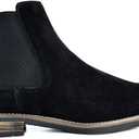 Bruno Marc Men's Suede Leather Chelsea Ankle Boots,Size 13,Black,URBAN-06