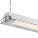Designers Fountain 2-Lights Shop Light Fixture, 4 ft T8 LED Hanging Ceiling Lighting for Garage, Work Bench, Workshop and Utility Room, White Tubes, SL602T1840