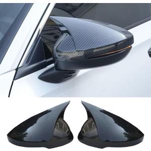 Side Rearview Mirror Covers Cap Compatible with 11th Gen Honda Civic 2022-2026 Touring Sedan, Sport Touring Hatchback, Type R with Turn Signal Model -Carbon Fiber