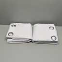 ChrisDowa 100% Blackout Curtains 84 inch Long for Bedroom with Black Liner, Extra Wide 2 Thick Layers Total Blackout Thermal Insulated Grommet Window Curtains 2 Panels Set (Pure White, 60 x 84 Inch)