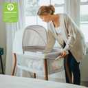 Chicco LullaGo Anywhere LE Portable Bassinet with Canopy, Waterproof Mattress and Fitted Sheet, Travel Bassinet for Baby Includes Carry Bag, Serene/Beige, One-Size