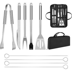 BBQ Utensil Set Stainless Steel Professional Barbecue Accessories Grill Tool with Bag Easy to Carry