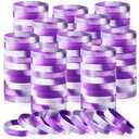 Liliful 100 Pcs Silicone Rubber Wristbands Rubber Wristband Bracelet Bands for Silicone Wristbands for Women Men(Purple and White)