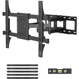 Suptek Full Motion TV Wall Mount for 42 to 86 Inch TV, Swivel and Tilt with Articulating Dual Arms, Max VESA 600X400mm, Holds up to 132lbs, Fits Max 16" Wood Studs, MA01A