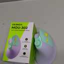 seenda Ergonomic Mouse Wireless, MOU-302 Bluetooth Vertical Mouse Rechargeable, Volume Knob, Silent Mice & 1000/1600/2400 DPI, 3 Multi-Device Connection for Windows/PC/Laptop/Mac/MacBook, Purple