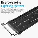 NICREW 24W Saltwater Aquarium Light, Marine LED Reef Light for Corals, Programmable Timer Controller, 24 to 30-Inch