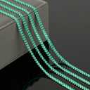 YOUBEIYEE 9.8 Feet Gold Plated Brass Chains Bulk Bluish Green Enamel Arrow Cable Jewelry Chain with Jump Rings and Lobster Clasps