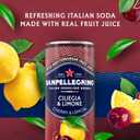 Sanpellegrino Italian Sparkling Drink Ciliegia and Limone, Sparkling Cherry and Lemon Beverage, 24 Pack