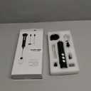 Rechargeable Milk Frother Handheld with 3 Detachable Stainless Steel Whisks, 3 Speed Adjustable Electric Whisk Foam Maker, Handheld Drink Mixer, Frother Wand for Coffee, with Storage and Charging Base (Black)