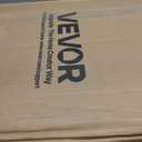VEVOR Rubber Mulch Mat Roll, 2 Rolls 96 x 24 in Recycled Rubber Mulch Mat, 0.5 Thick Cuttable, Reduced Weed Growth, Natural-Looking Weed Barrier Mat, Permanent Walkway Pathway for Landscaping (EXP 09/23/26)