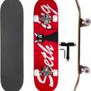 Professional Double Kick Skateboard, 31 inch Maple Deck, ABEC-9 Bearings, 95A PU Wheels