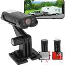 Reverse Hitch Camera, 1080P Backup Camera, Night Vision Rear View Camera, Motion Detection, Magnetic Adhesive Mount for Cars, RVs, Trucks
