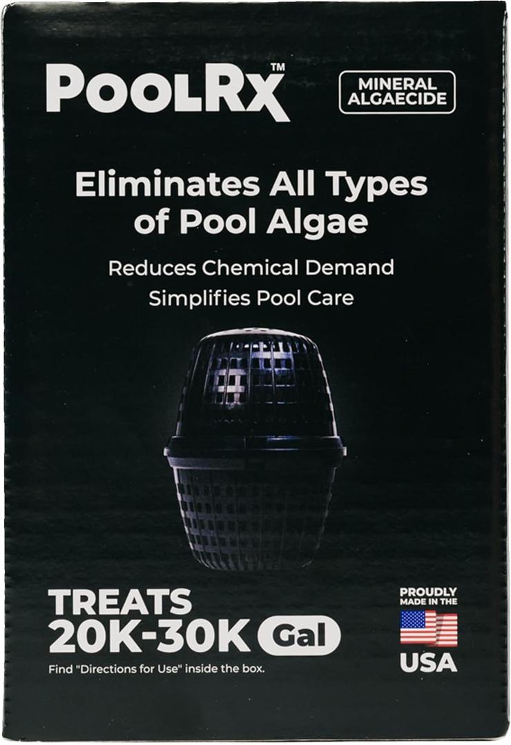 Pool RX 101066 6 Month Algaecide Treats 20k-30k gallons, Black (Single Unit)