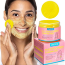 Pack Of 6 Turmeric Kojic Acid Cleansing Pads - Turmeric Facial Cleansing Pads For Acne Firming Skin - Remove Excess Keratin Clean Pores 50PCS