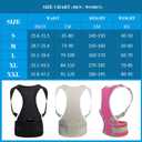 Thoracic Back Brace Posture Corrector - Magnetic Support for Neck Shoulder Upper and Lower Back Pain Relief - Perfect Posture Brace for Cervical Lumbar Spine - Fully Adjustable Belt (Beige, X-Large)