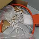Basketball Rim Replacement, Single-Spring Breakaway Basketball Rim Outdoor Indoor, Universal 18 Inch Heavy Duty Basketball Hoop Rim and Net (ORANGE)