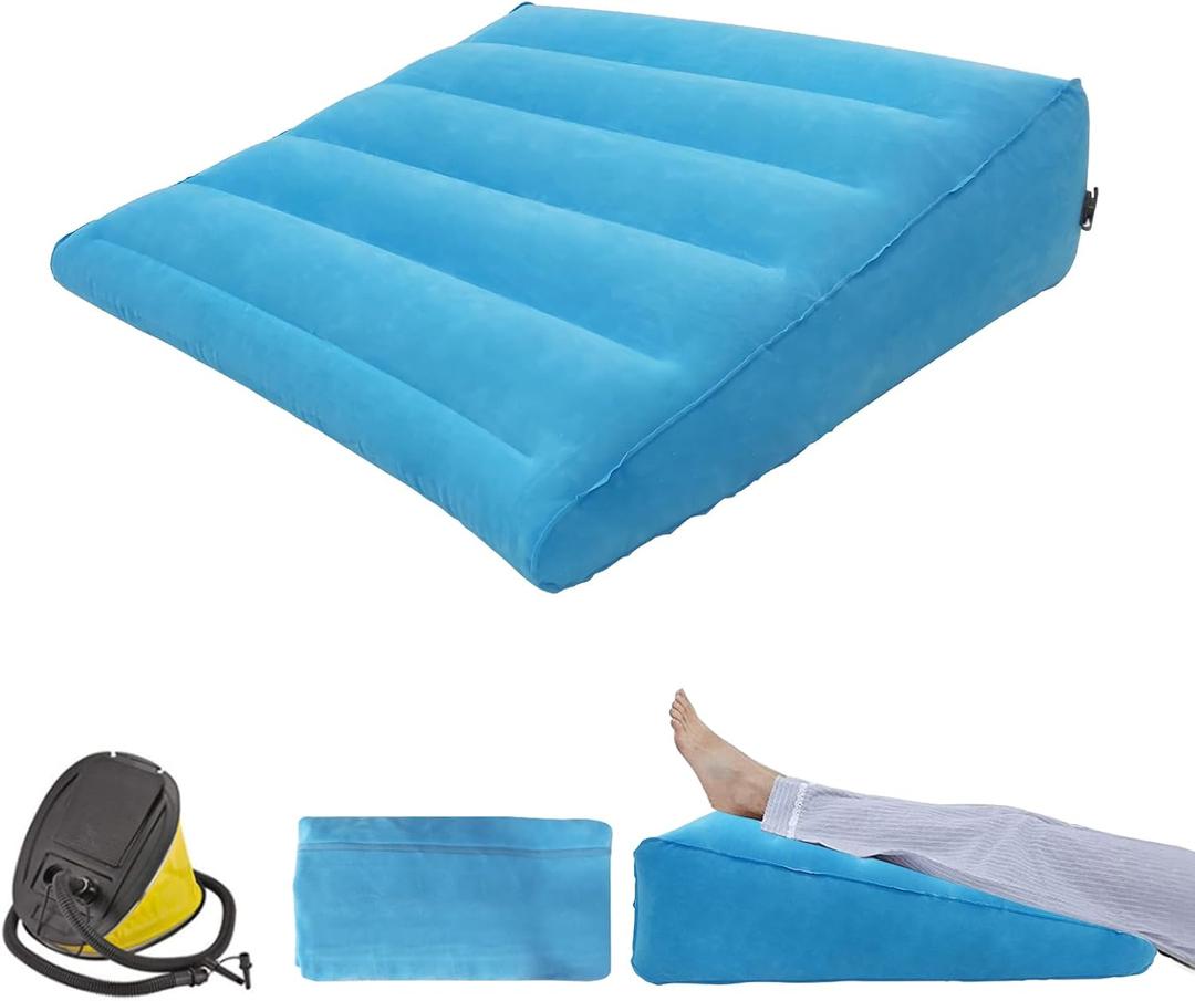 Wedge Pillow for Sleeping, Triangle Pillow Portable Travel Wedge Pillows for Improving Circulataion and Reducing Swelling,Suitable for Sleeping,Pregnant,Surgery and Injury Recovery (Triangle_26"x 27"x 8")