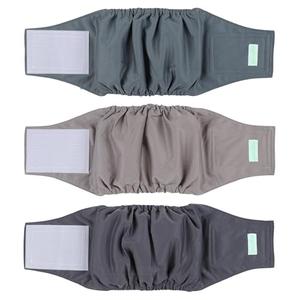 wegreeco Washable Male Dog Belly Band (Stylish Pattern)- Pack of 3 - Washable Male Dog Belly Wrap, Dog Diapers Male (X-Small)