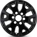 Wheel Skins for 2024-2025 Toyota Tacoma 17 Wheel Covers 4-Pack | Direct Fit Snap-On Hubcaps | OEM Alloy Wheel Replacement | Anti-Rust ABS PC Gloss Black