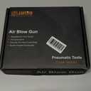 JASTIND Industrial Air Blow Gun with Brass Adjustable Air Flow Nozzle and 2 Steel Extension, Pneumatic Air Compressor Accessory Tool Dust Cleaning and Blower Gun