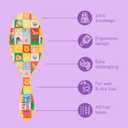 Wet Brush Winnie The Pooh Original Detangler Hair Brush, Soft, Flexible Bristles Gently Detangle All Hair Types, Works on Wet or Dry Strands, Ergonomic Handle, Reduces Breakage, Pooh & Friends