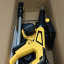 Brushless Lawn Edger Compatible with Dewalt 20v Battery (Tool ONLY), Electric Cordless Edger/Trencher, 9 Blade, 3 Position Adjustable Depth, 180Handle, Lightweight with Rear Wheel for Landscaping (Yellow-No Battery)