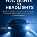 H11/H8/H9 9005/HB3 Fog Light Bulbs Combo Super Bright 120,000LM 1000% Brighter, Off Road Light or Fog Light Bulbs, 1:1 Mini Size, 6500K Cool White, 2026 Updated Light Bulbs, Pack of 4