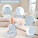 Baby Sleep Sack 12-18 Months Baby Wearable Blanket 100% Cotton TOG 0.5 2-Way Zipper Newborn Sleeping Bag, 3 Pack Comfy Lightweight Sleep Sacks for Babies, Large
