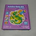 Educational Insights Jumbo Gem Kit - DIY Crafts for Kids Ages 4-8, Mess Free Toddler Arts and Crafts, Diamond Painting Kits for Kids 5-7, Beginner Paint By Gem Art Kits, Sticker Diamond Craft Kit