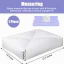 HOMBYS Shredded Foam Couch Back Cushions Replacement, Stuffing Fill Removable Sofa Back Waist Cushions, Lumbar Support Pillow 1 Pack, Supportive & Durable (27.5"x18"x5")