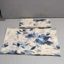 Floral Throw Pillow Covers 12x20 Inch Set of 2, Vintage Blue Flower Pillow Cases Floral Botanical Style Farmhouse Pillowcase Decorative Cushion Covers for Sofa Couch Bed Living Room (Navy)