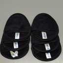 SINLAND Reusable Makeup Remover Pads For Face,Eye,Lips Microfiber Gentle Facial Cleansing Cloths for All Skin Types Friendly for Makeup Remover With Laundry Bag Black Pack of 12