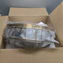 FEMILA Flush Mount Ceiling Light Fixture, 13" Modern Farmhouse Ceiling Light with Clear Glass and Brushed Gold Finish for Entryway Bedroom Kitchen Hallway,4FTJ55-F BG