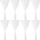 SmoothNovelty 8 Pcs Tent Leg Drapes Accessories for Patio 8x6ft Wedding Draping Curtains Sticky Tab Canopy Leg Drape for Weddings, Big Events or Catered Affairs, 13.8"W x 15.8"L