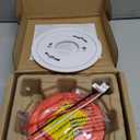 Kidde Smoke and Carbon Monoxide Detector, Hardwired with 10-Year Battery Backup, Voice Alerts, LED Status Lights, Interconnected, 85 dB Alarm, 5 inches