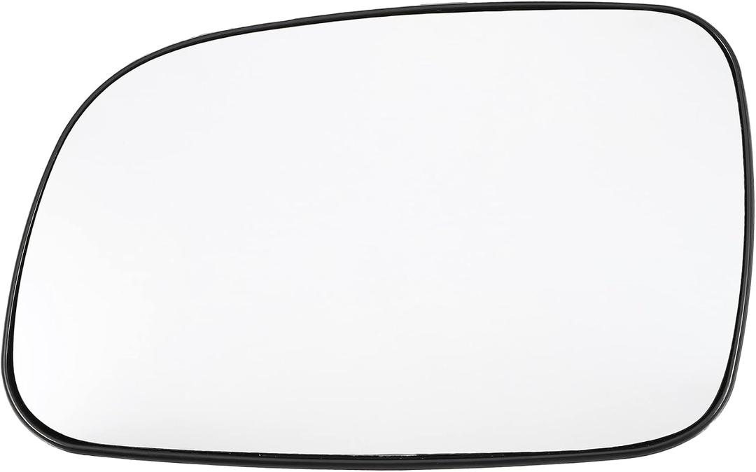 X AUTOHAUX Car Rearview Left Driver Side Heated Mirror Glass Replacement W/Backing Plate for Jeep Grand Cherokee 1999-2004, 19.3Cm X 12.1Cm