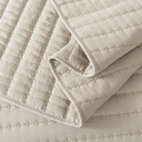 Coverlet 90"x90", Pillowcase 20"x26", Beige