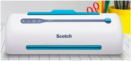 Scotch PRO TL906 Thermal, Laminator Machine, 1 Laminating Device, White/Blue, Laminate Recipe Cards, Photos, Documents, for Home, Office, or School Supplies, 9 in